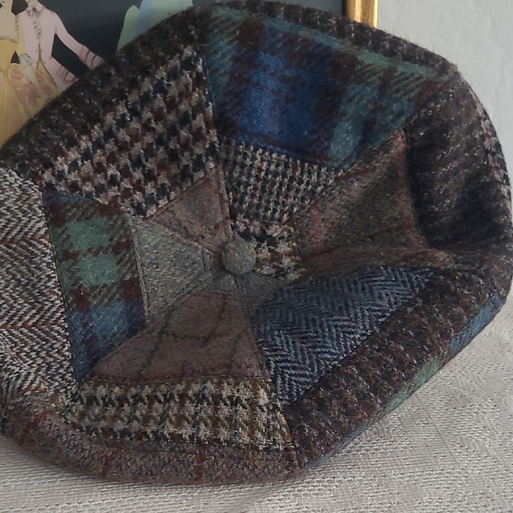 Harris Tweed Patchwork Beret